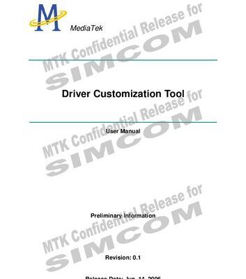خرید و دانلود نسخه کامل کتاب Mediatek Driver Customization Tool (DCT) User Manual