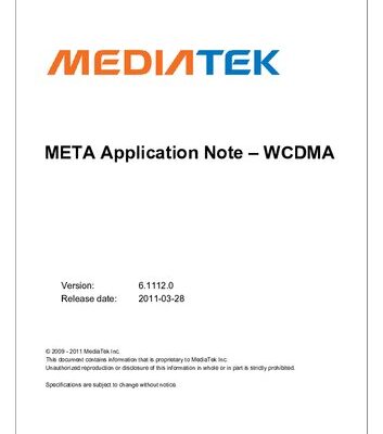خرید و دانلود نسخه کامل کتاب META Application Note – WCDMA