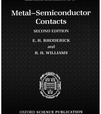 خرید و دانلود نسخه کامل کتاب Metal-semiconductor contacts