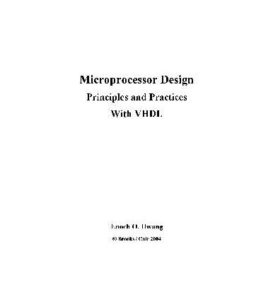 خرید و دانلود نسخه کامل کتاب Microprocessor Design with VHDL