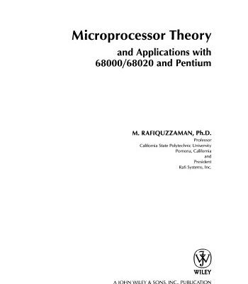 خرید و دانلود نسخه کامل کتاب Microprocessor Theory and Applications with 68000/68020 and Pentium