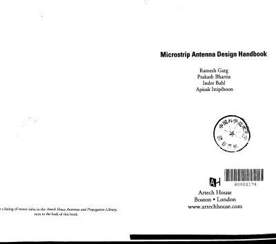 خرید و دانلود نسخه کامل کتاب Microstrip Antenna Design Handbook (Artech House Antennas and Propagation Library)