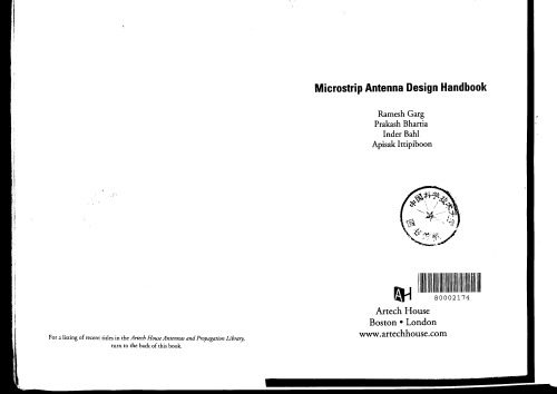خرید و دانلود نسخه کامل کتاب Microstrip Antenna Design Handbook (Artech House Antennas and Propagation Library)_690606885d793.jpeg خرید و دانلود نسخه کامل کتاب Microstrip Antenna Design Handbook (Artech House Antennas and Propagation Library)