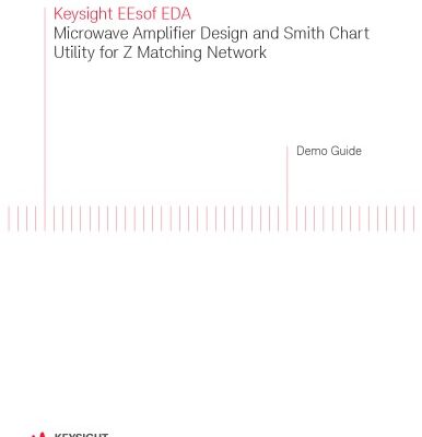 خرید و دانلود نسخه کامل کتاب Microwave Amplifier Design and Smith Chart  Utility for Z Matching Network using ADS