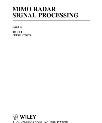 خرید و دانلود نسخه کامل کتاب MIMO Radar Signal Processing