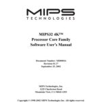 خرید و دانلود نسخه کامل کتاب MIPS Technologies MIPS32 4K™ Processor Core Family Software User’s Manual
