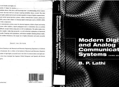 خرید و دانلود نسخه کامل کتاب Modern Digital And Analog Communications Systems