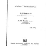 خرید و دانلود نسخه کامل کتاب Modern Thermoelectrics
