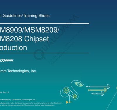 خرید و دانلود نسخه کامل کتاب MSM8909/MSM8209/MSM8208 Chipset Introduction