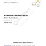 خرید و دانلود نسخه کامل کتاب MSM8909/MSM8209/MSM8208 Device Revision Guide