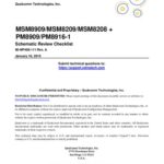 خرید و دانلود نسخه کامل کتاب MSM8909/MSM8209/MSM8208 + PM8909/PM8916-1 Schematic Review Checklist