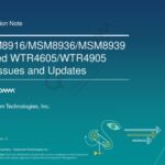 خرید و دانلود نسخه کامل کتاب MSM8916/MSM8936/MSM8939 Based WTR4605/WTR4905 RF Issues and Updates