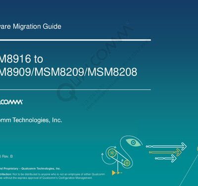 خرید و دانلود نسخه کامل کتاب MSM8916 to MSM8909/MSM8209/MSM8208 Hardware Migration Guide