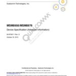 خرید و دانلود نسخه کامل کتاب MSM8956/MSM8976 Device Specification (Advance Information)