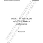 خرید و دانلود نسخه کامل کتاب MT5931 Wi-Fi NVRAM on MTK SP Platform Configuration