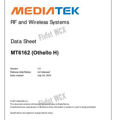 خرید و دانلود نسخه کامل کتاب MT6162 (Othello H) Datasheet