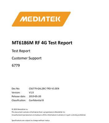 خرید و دانلود نسخه کامل کتاب MT6186M RF 4G Test Report