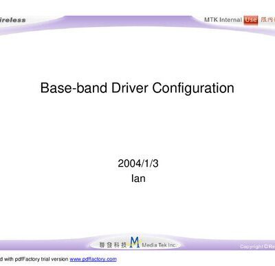 خرید و دانلود نسخه کامل کتاب MT62xx Base-band Driver Configuration