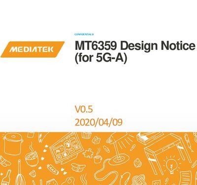 خرید و دانلود نسخه کامل کتاب MT6359 Design Notice (for 5G-A)