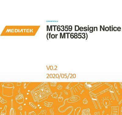 خرید و دانلود نسخه کامل کتاب MT6359 Design Notice (for MT6853)