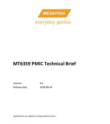 خرید و دانلود نسخه کامل کتاب MT6359 Technical Brief