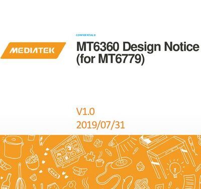 خرید و دانلود نسخه کامل کتاب MT6360 Design Notice (for MT6779)