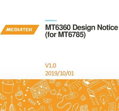 خرید و دانلود نسخه کامل کتاب MT6360 Design Notice (for MT6785)