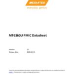 خرید و دانلود نسخه کامل کتاب MT6360U PMIC Datasheet