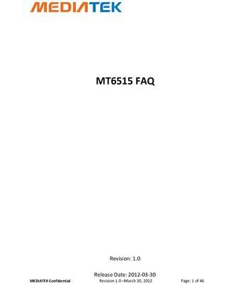 خرید و دانلود نسخه کامل کتاب MT6515 FAQ