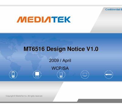 خرید و دانلود نسخه کامل کتاب MT6516 Design Notice