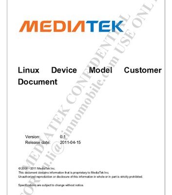 خرید و دانلود نسخه کامل کتاب MT6573 Linux Device Model Customer Document