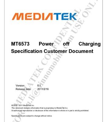 خرید و دانلود نسخه کامل کتاب MT6573 Power off Charging Specification Customer Document