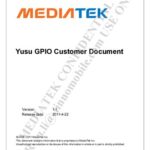 خرید و دانلود نسخه کامل کتاب MT6573 Yusu GPIO Customer Document
