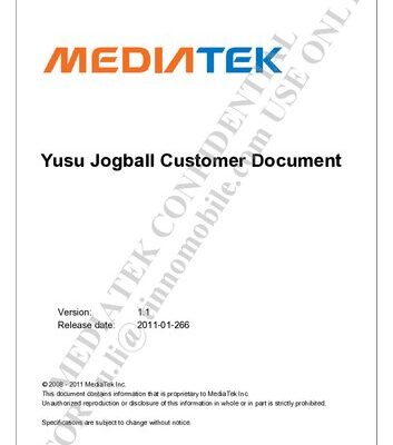 خرید و دانلود نسخه کامل کتاب MT6573 YuSu Jogball Customer Document