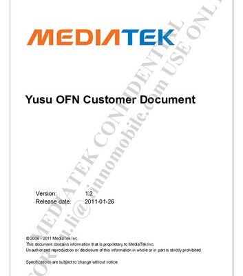 خرید و دانلود نسخه کامل کتاب MT6573 YuSu OFN Customer Document