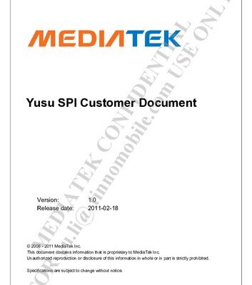 خرید و دانلود نسخه کامل کتاب MT6573 YuSu SPI Customer Document