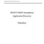 خرید و دانلود نسخه کامل کتاب MT6575 HSPA Smartphone Application Processor Datasheet