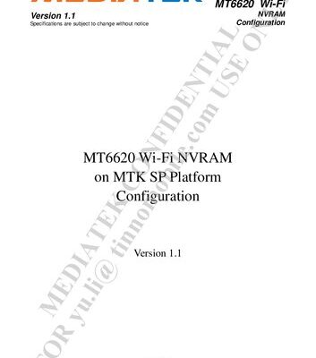 خرید و دانلود نسخه کامل کتاب MT6620 Wi-Fi NVRAM on MTK SP Platform Configuration