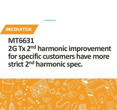 خرید و دانلود نسخه کامل کتاب MT6631 2G Tx 2nd harmonic improvement
