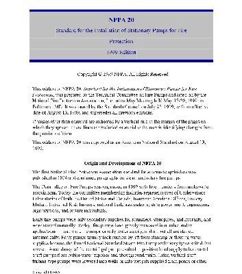 خرید و دانلود نسخه کامل کتاب NFPA 20 – Standard for the Installation of Stationary Fire Pumps for Fire Protection