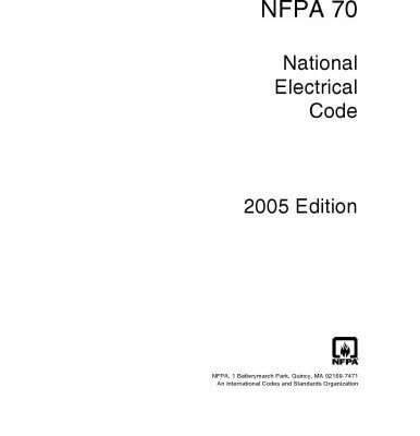 خرید و دانلود نسخه کامل کتاب NFPA 70 – (NEC – National Electrical Code)