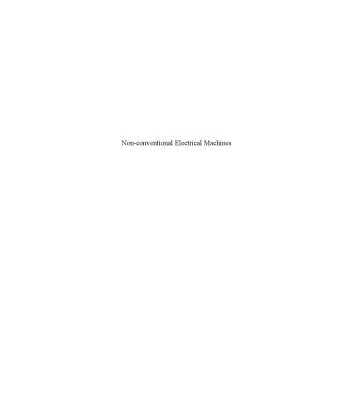 خرید و دانلود نسخه کامل کتاب Non-conventional Electrical Machines