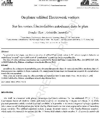 خرید و دانلود نسخه کامل کتاب On planar selfdual electroweak vortices