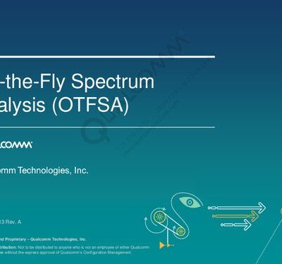 خرید و دانلود نسخه کامل کتاب On-the-Fly Spectrum Analysis (OTFSA)