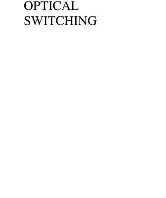 خرید و دانلود نسخه کامل کتاب Optical Switching