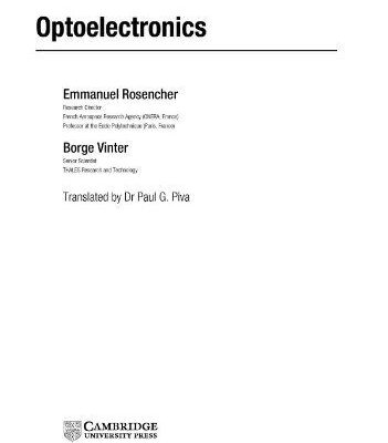 خرید و دانلود نسخه کامل کتاب Optoelectronics