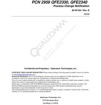 خرید و دانلود نسخه کامل کتاب PCN 2959 QFE2330, QFE2340