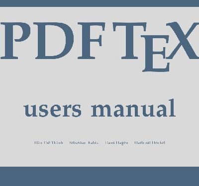 خرید و دانلود نسخه کامل کتاب PDFTEX users manual