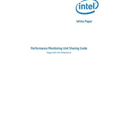 خرید و دانلود نسخه کامل کتاب Performance Monitoring Unit Sharing Guide