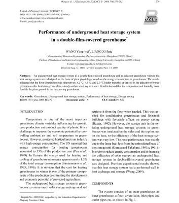 خرید و دانلود نسخه کامل کتاب Performance of underground heat storage system in a double-film-covered greenhouse (Характеристики подземного аккумулятора тепла в теплице с двойным пленочным покрытием)